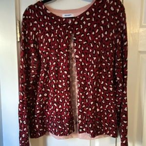 Old Navy Cardigan Animal Print Size L